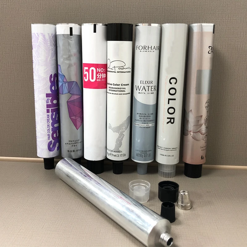 2024 Customizable Metal Tube Packaging 100ml Toothpaste Pure Aluminum Collapsible Packaging Soft Tube