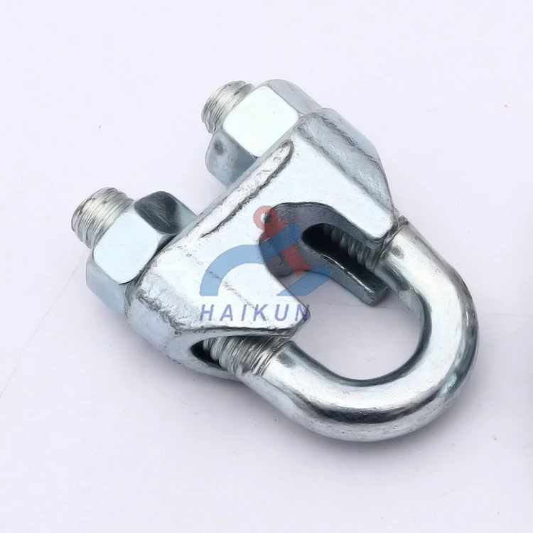 Haikun DIN741 wire rope grips /malleable clip / wire cable clamp