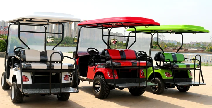2023 New Design 4 Seater Lead Acid Battery Electric Golf Cart (2+2)