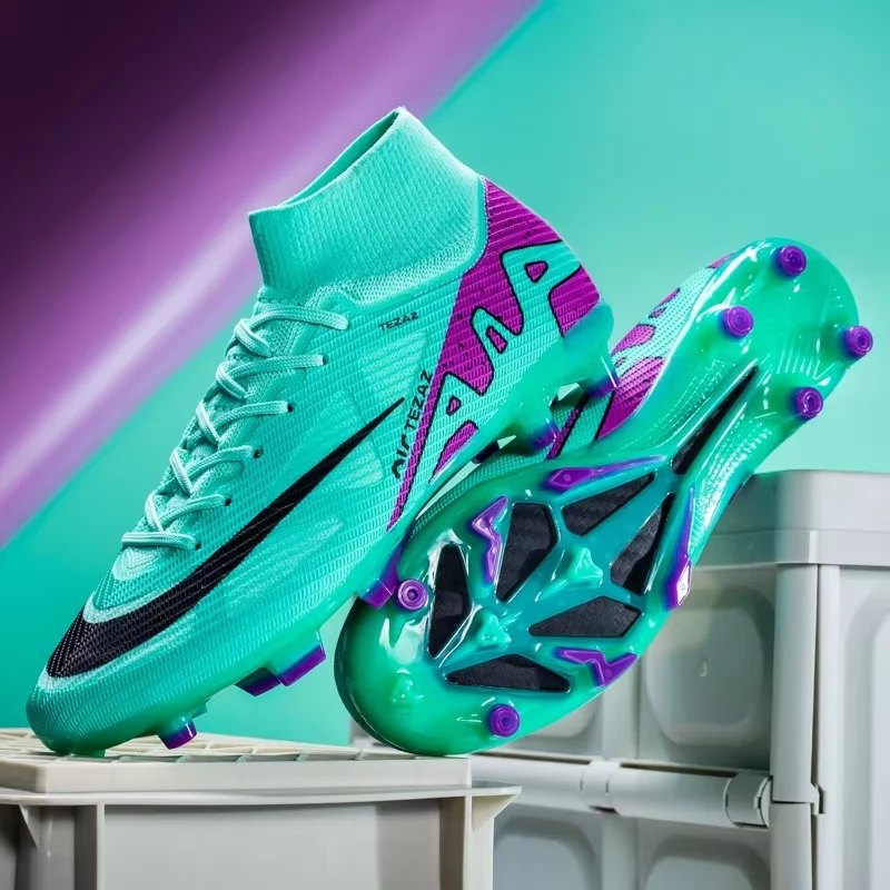 2024 Men AG/TF Turf Indoor Soccer Shoes Cleats Original Superfly Futsal Football Boots Sneakers Men Chaussure De Foot