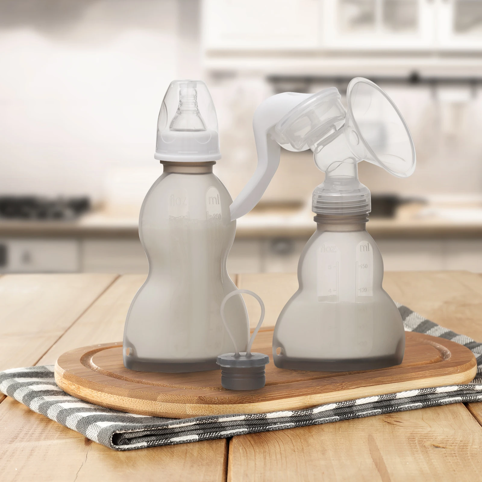 Custom reusable squeeze breast storage frozen non spill milk bag