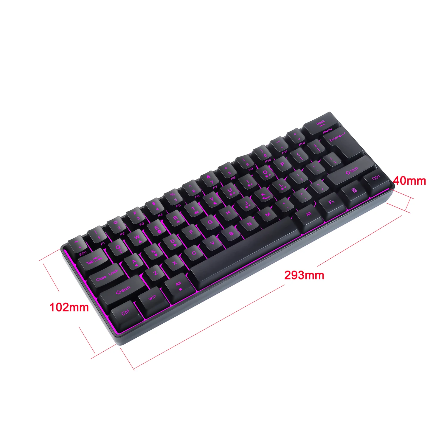Factory Direct 61 Keys Keyboards Wireless Blue tooth Dual mode Colored RGB Computer Gaming