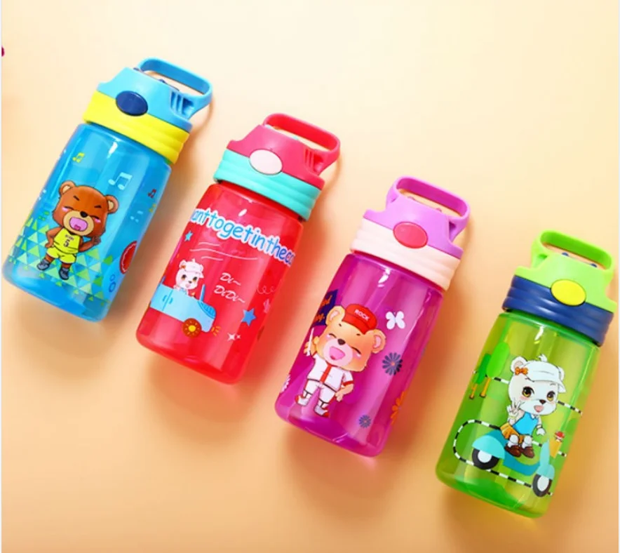 450ml Water Bottle Kids Sports Water Bottle Drinks Bottle Leak Proof Sport Jug Reusable Water Storage Container for kindergarten