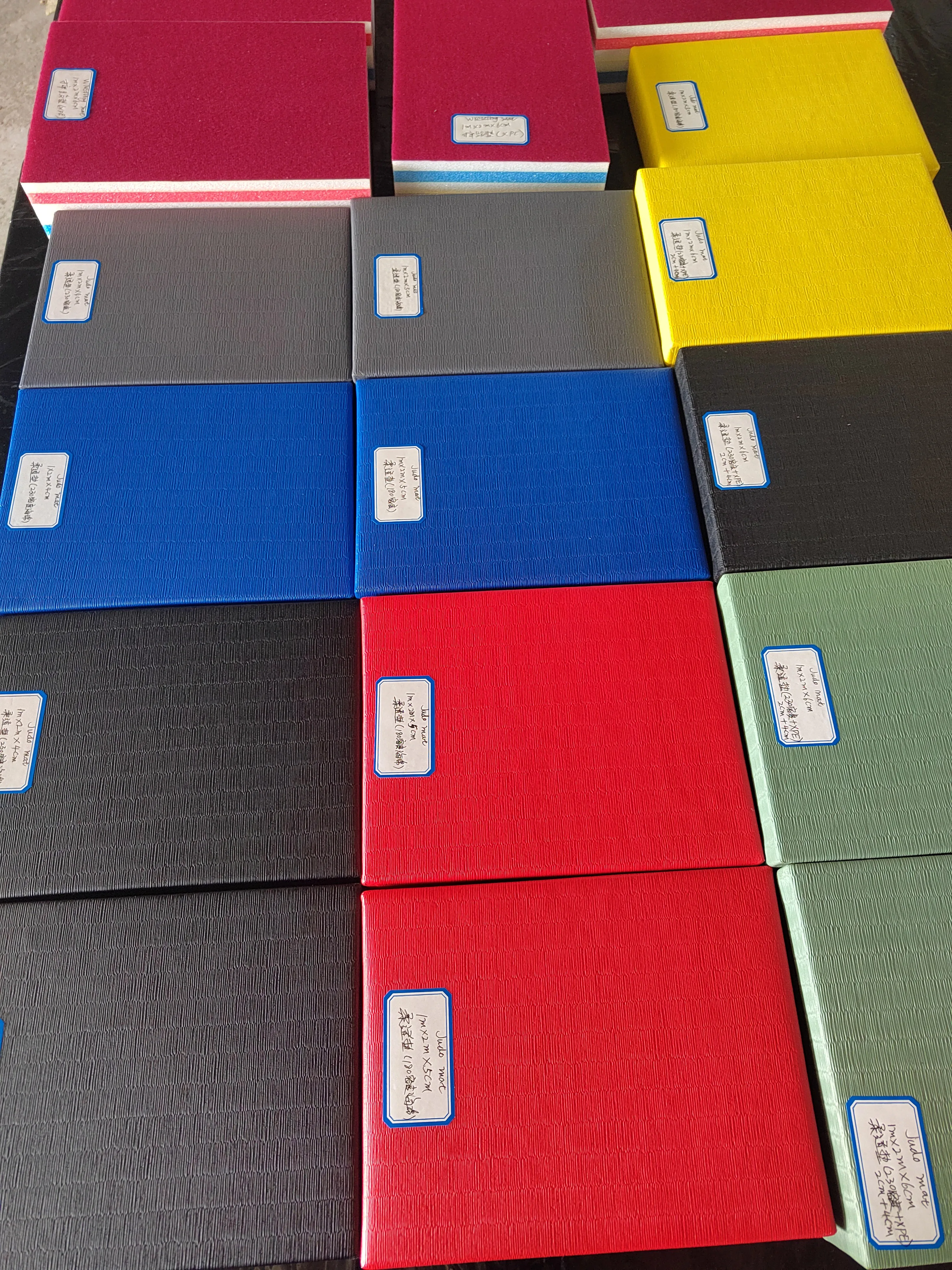 Used Martial Arts Mats for BJJ & Wrestling Tatami Japanese Rice Straw Roll Out Judo Mats Rubber Training Mat Jiu-Jitsu Taekwondo