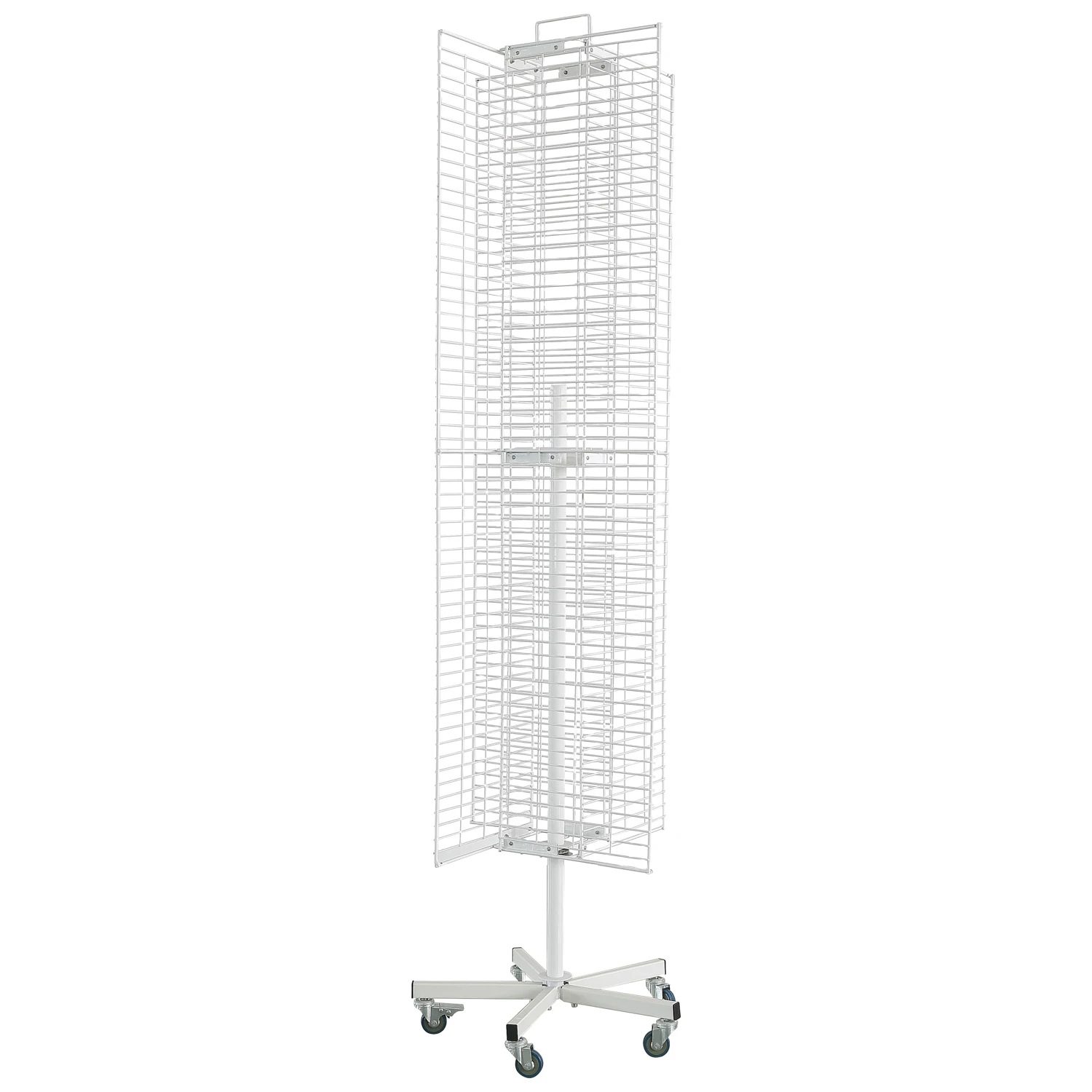 Высококачественный металлический провод для супермаркета розничная демонстрационная стойка оптовая продажа 5 колес