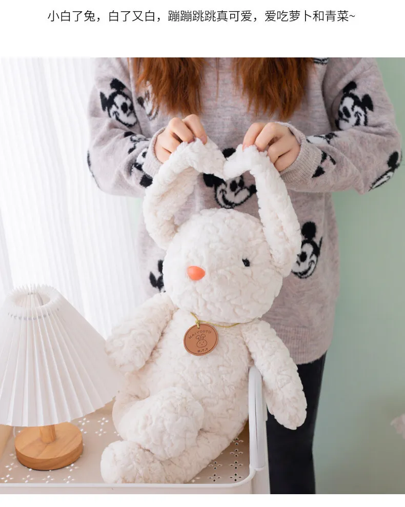 Rabbit Plush Easter Bunny Soft Plushies Cute Stuffed Animals Kawaii Plush Toys Throw Pillow Decoration