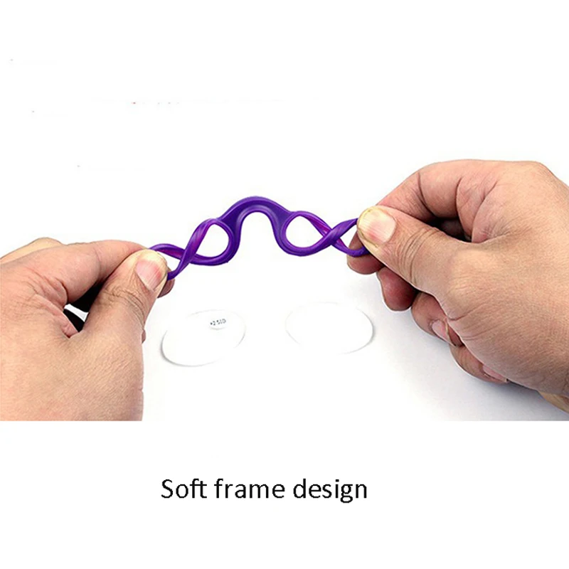 DILICN Thin Readers Mini Folding Reading Glasses Without Arms  Anti Slip Nose Clip Silicone Reading Glasses