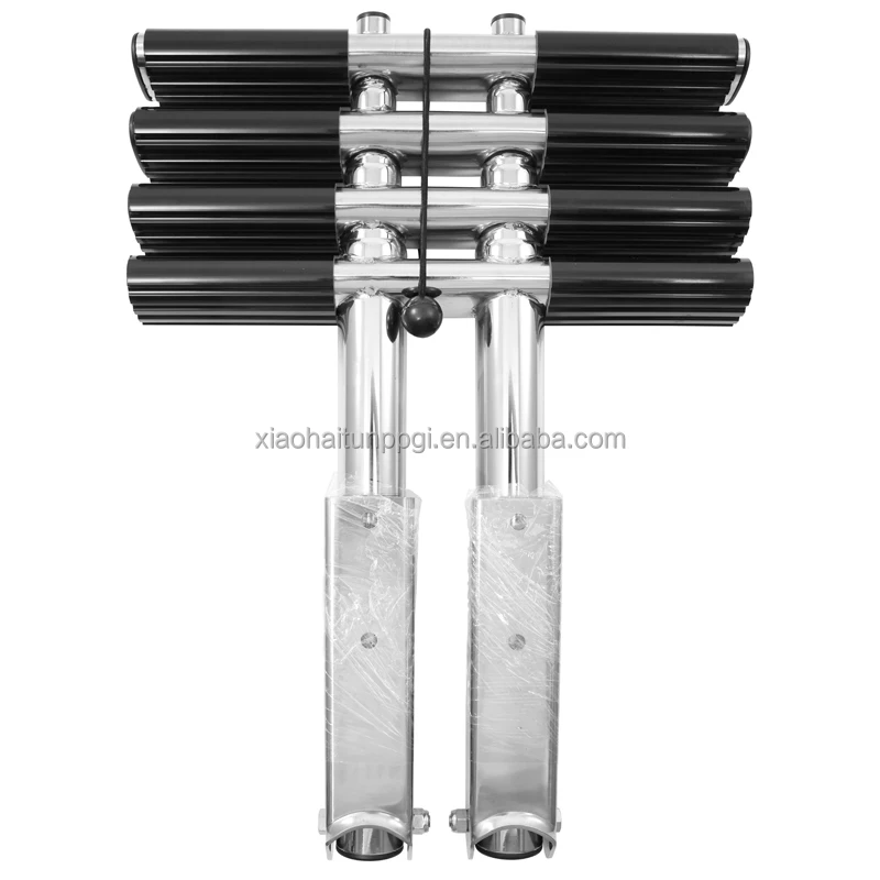 Step Telescoping Boat Ladder Little Dolphin 316 Stainless Steel 3 and 4 Silver Aluminum Water Access Boat Ladder 7 Step 1 PC