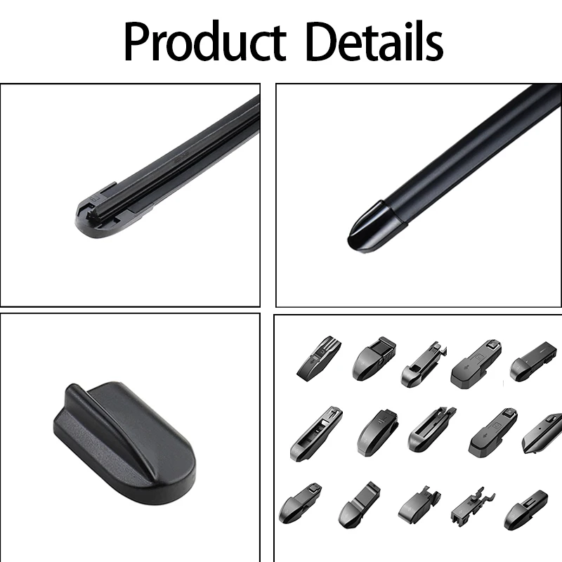 Best Selling Automotive Windshield Wipers Supermarket Quality Kction Material Soft Easy Cleaning Multi-functional Boneless Wiper