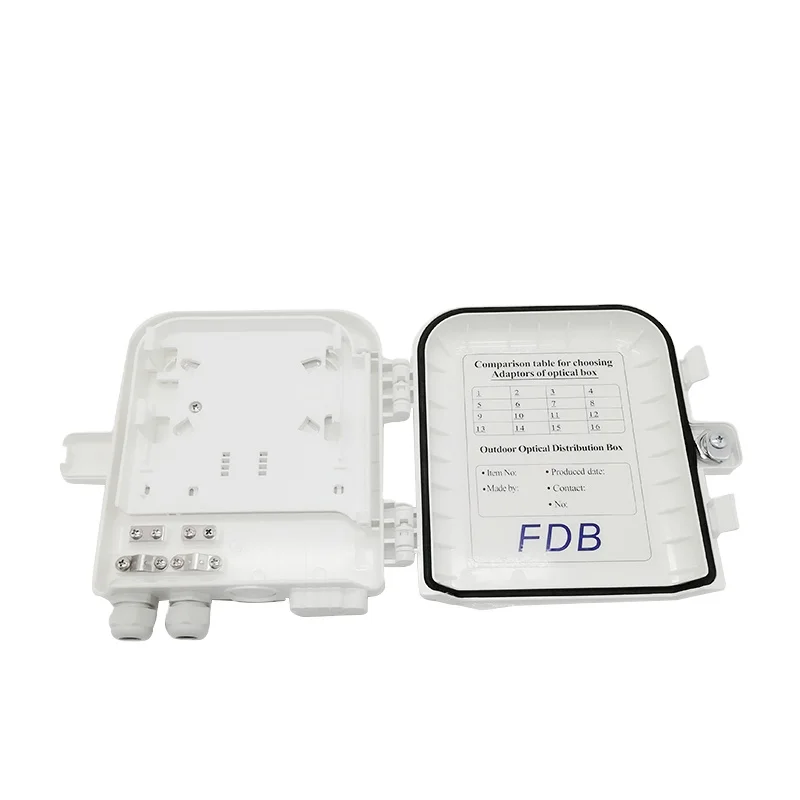 FTTH ODP/ODB/FDB/NAP Optical Distribution Box ABS SC FC Fiber Optic Box 16 8 Core