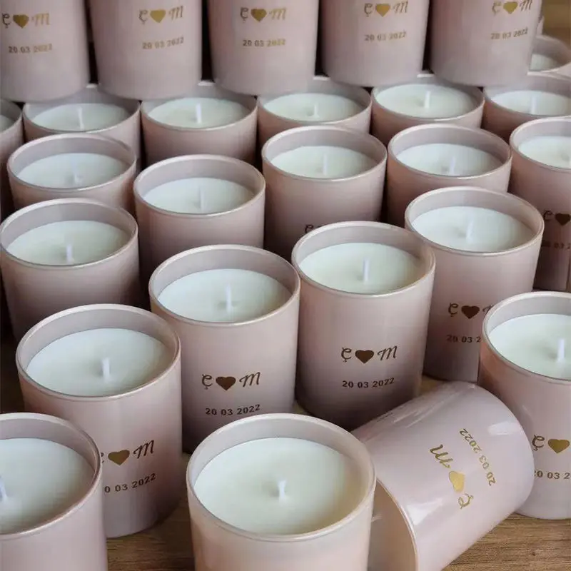Luxury Private Label Home Decorative Candles Supplies Perfume Soy Wax Scented Dried Flower Crystal Candle