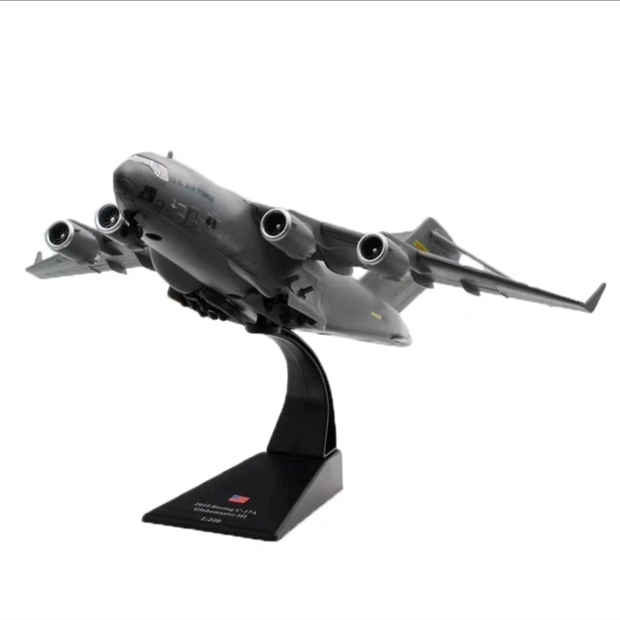 Souvenir Gifts 1:200 Scale 27cm American C-17 Globemaster Diecast Metal Alloy Aircraft Model with Landing Gear