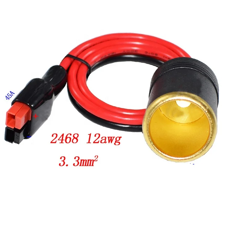 Адаптер для панели солнечной батареи 45A автомобильный прикуриватель автомобильное зарядное устройство кабель аккумулятора автомобиля