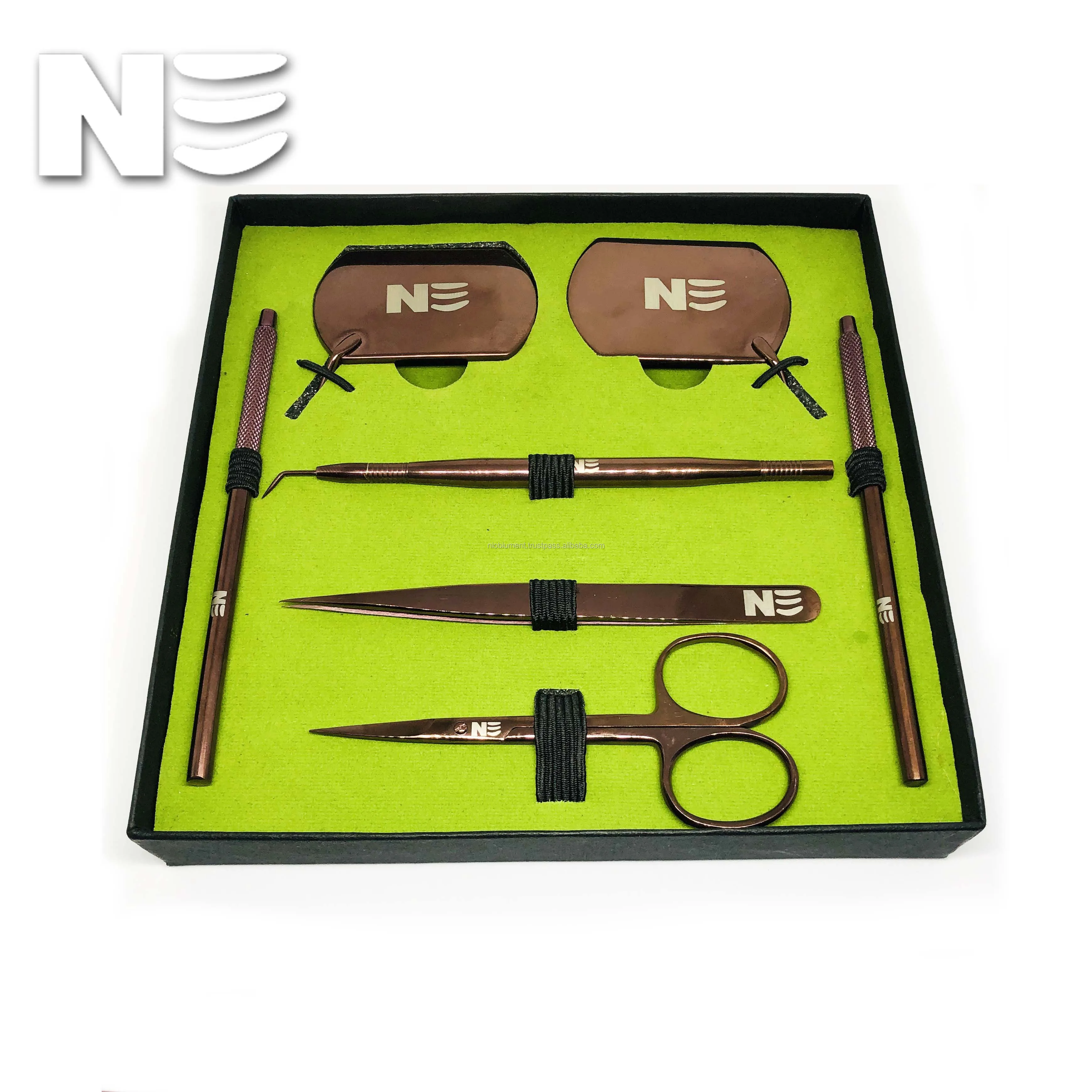 
Rose Gold Eyelash Custom Tools Lash Tweezer/Lash Mirror/Lash Lift Tool 