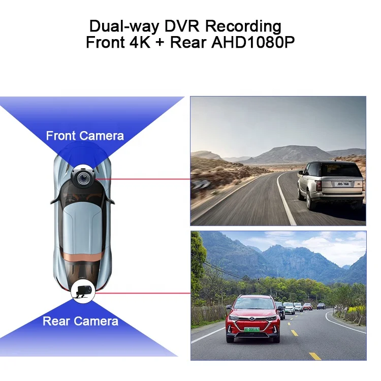 7 Inch Touch Screen Car Portable Wireless Carplay Wired Android Auto Tablet Car Video Multimedia System Dual Lens Dash Cam