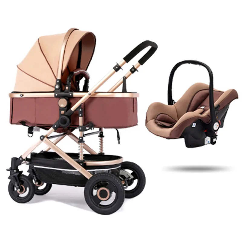 2023 High Quality 3-in-1 Convertible Rider Easy Foldable Portable Kids Stroller Adjustable Multi-Function Baby Car Easy