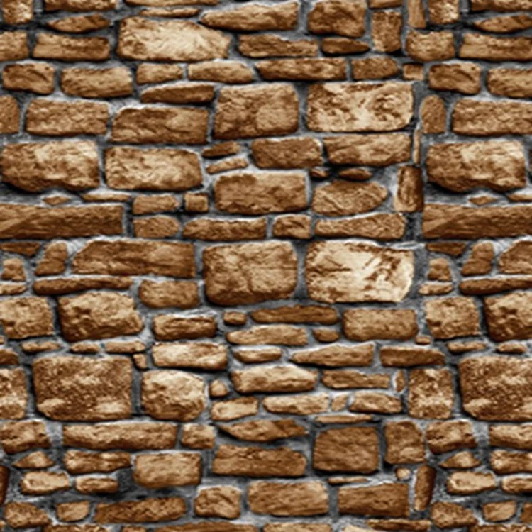 Self Adhesive Decoration Pvc Glossy Poly Vinyl Pearly Membrane Sticker Furniture Wallpaper Rolls 3D Wallpaper Brick