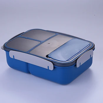 KJH live 1.8L New design BPA free plastic three compartment bento lunch box for adults