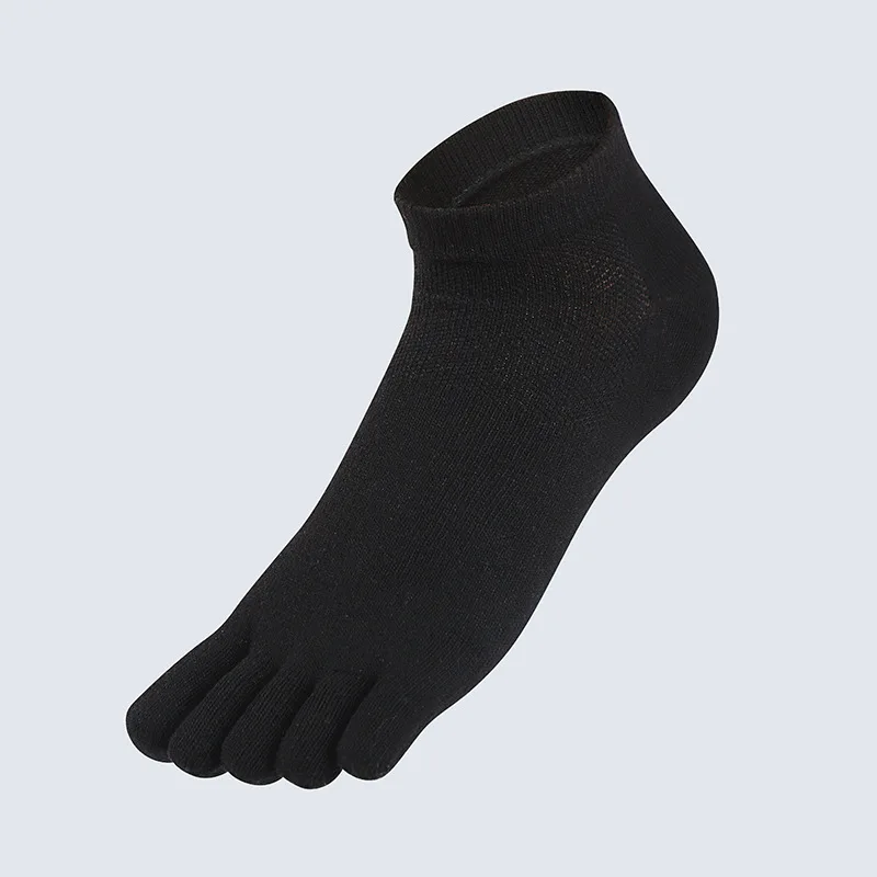 Custom Cotton Coolmax Toe Socks For Men Low Cut Short Sport Running Five Finger Socks