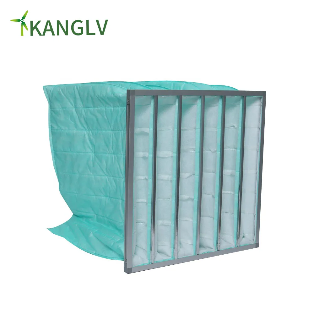 Compact and economical extended surface multi-pocketed bag filter