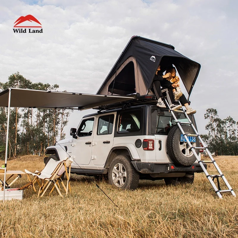 Wild Land Bush Cruiser New hard shell top roof tent in honeycomb aluminum with detachable roof bars for cargo car roof tents
