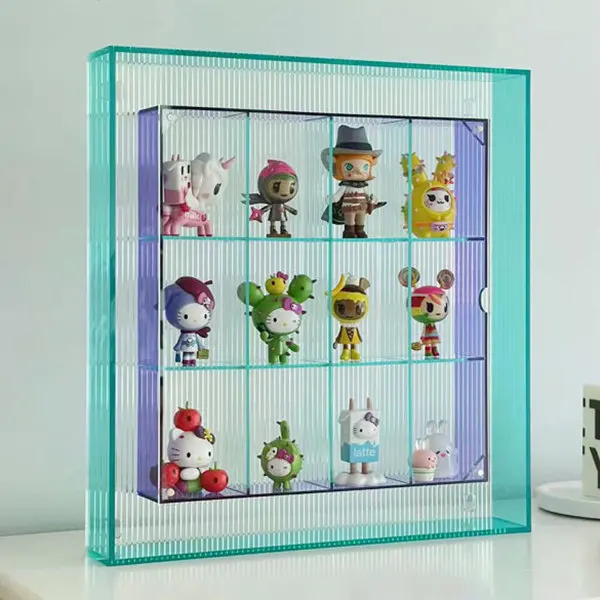 Wholesale Custom Clear Coloured figures Toy Acrylic Display Box
