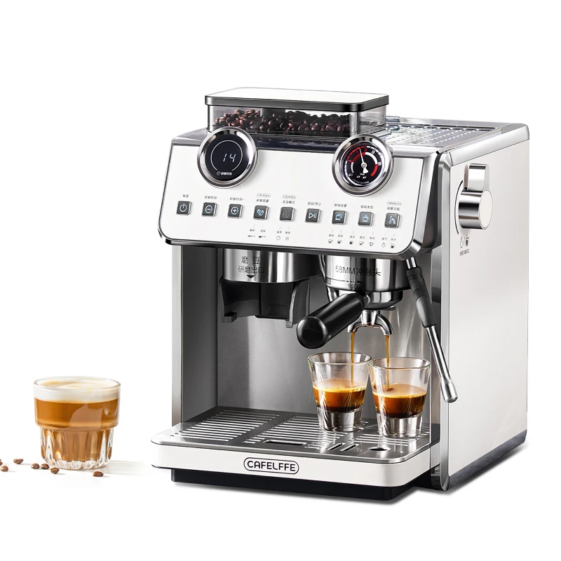 Кофейная машина CAFELFFE для домашнего и коммерческого использования 20 бар американо Встроенная кофемолка в одно касание MK-608