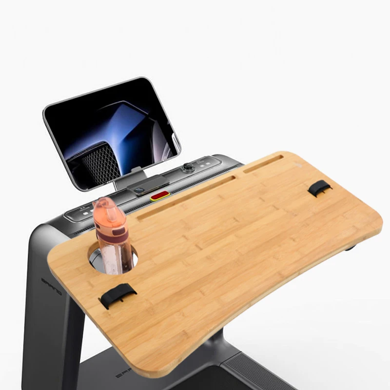 Customizable Bamboo Treadmill Desktop Adjustable Desktop Computer Tray Laptop Stand Bamboo Wood Treadmill Laptop Desk at the gym