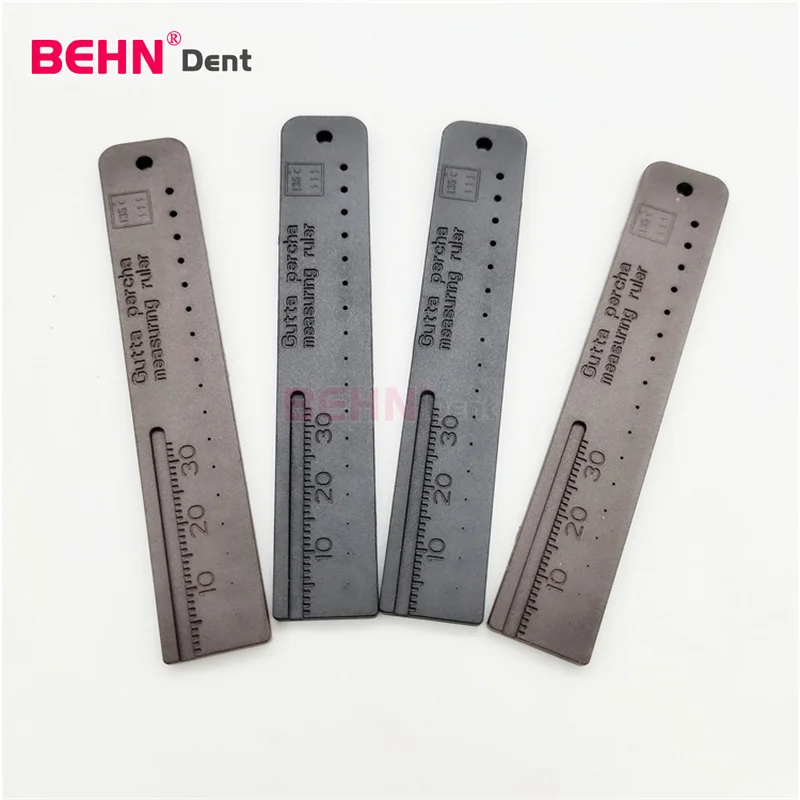Dental Endo Ruler Gauge for Gutta Percha Points Dental Endo Rulers Span Measure Scale Endodontic Gutta Percha Points