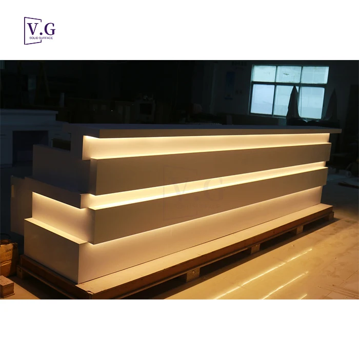 Restaurant Service Counter Corner Display Bar Counter With Sink Cocktail Cafe Bar Furniture Event Bar Standing Table