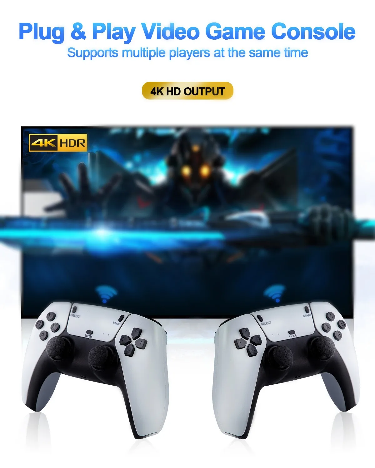 Беспроводная игровая мини-консоль U9 2 4G HD для PSP Home TV консоль