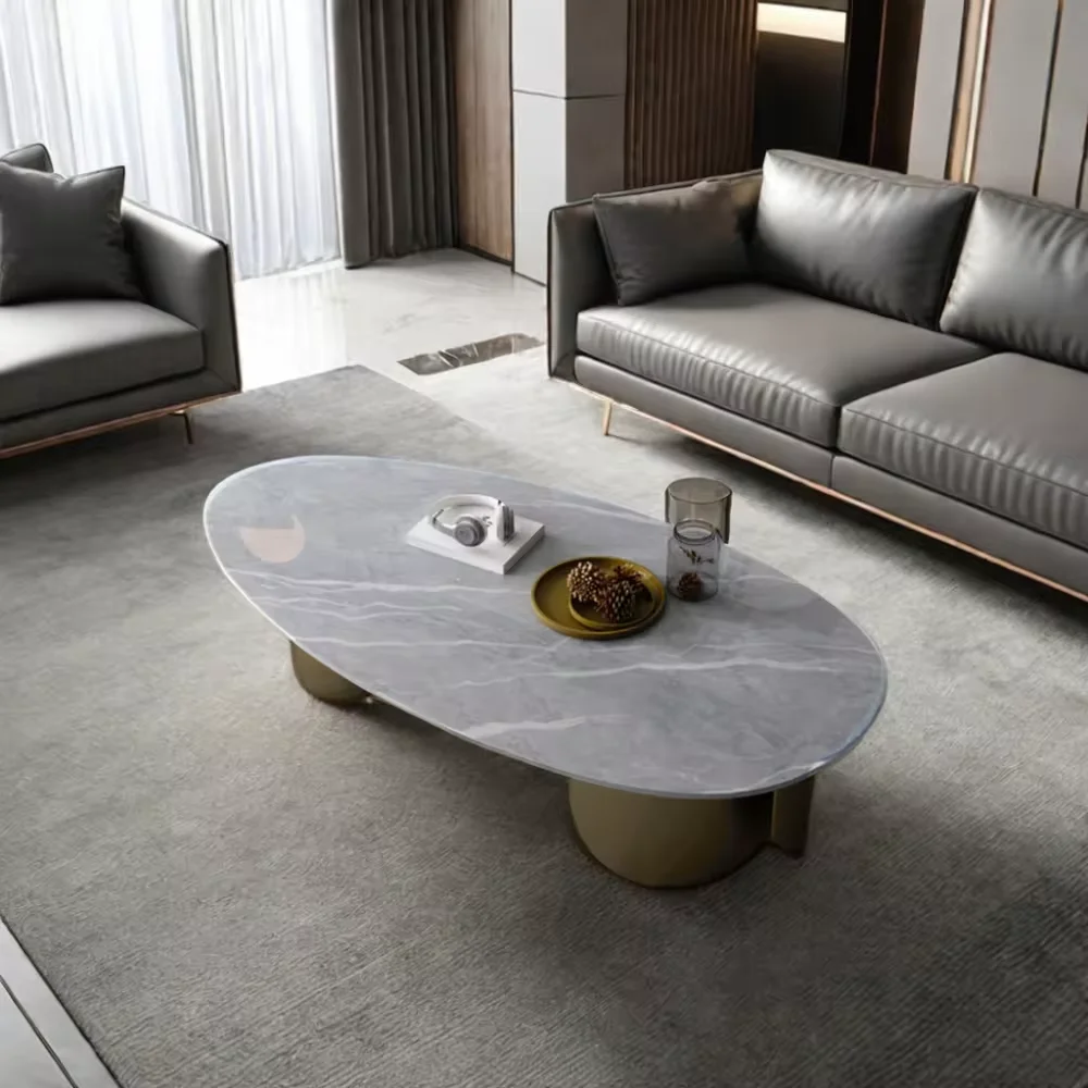 big vintage stone center stainless steel designer bedroom black marble brass metal coffee table