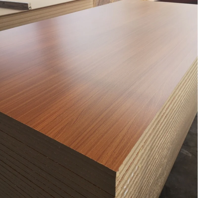 Wood Grain Melamine MDF Fibreboard Melamine laminated Mdf