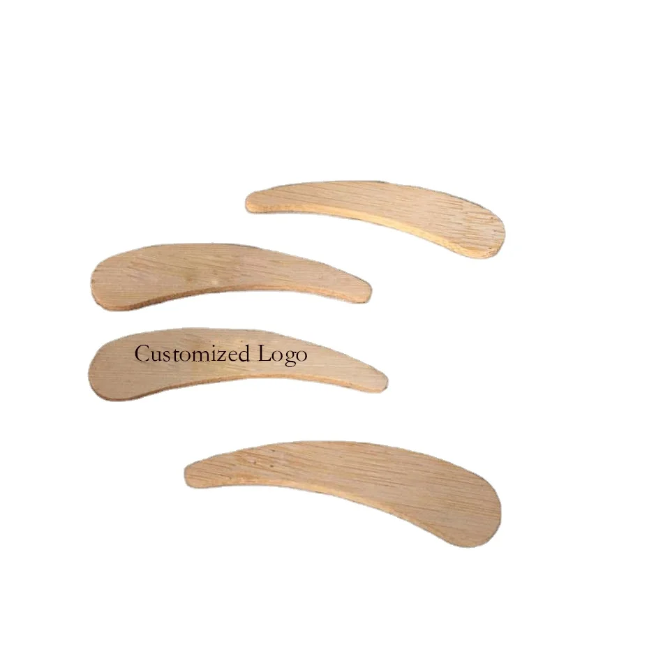 WSY92 Natural bamboo cosmetic spatula Bamboo Facial Cosmetic Mini Wooden Spatula Bamboo Cosmetic Spatula Wood