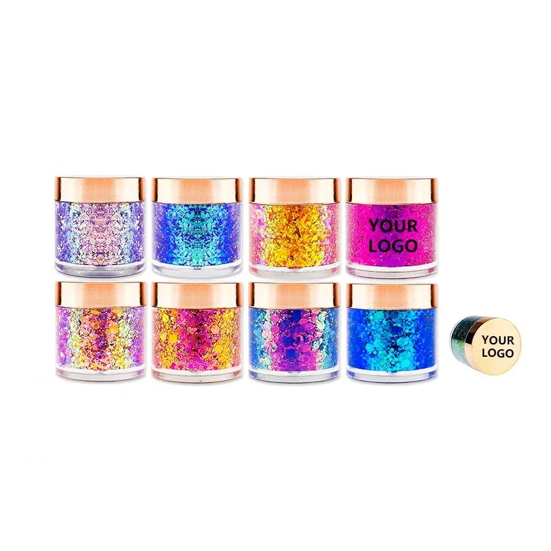 Chameleon Glitter Eyeshadow Cream Glitter 8 Colors Private Label Eye Shadow