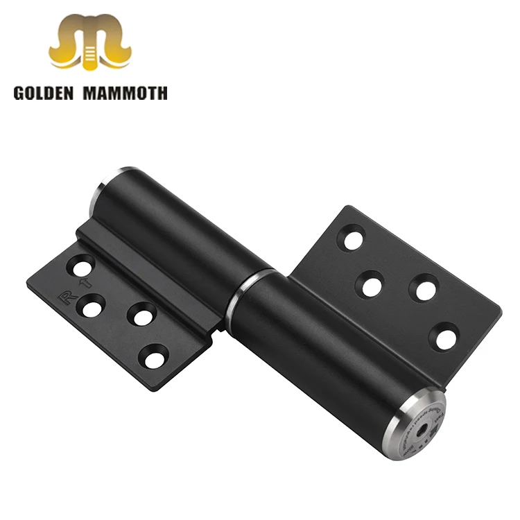 Space Aluminum Hydraulic Slient Soft Closer M-type Hinge for Bathroom Door