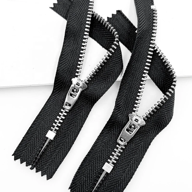 4yg Jeans Zipper 4YG Metal Zipper 4.5YG Brass Zipper Close End Semi Lock Slider Stainless Steel Anti Brass Zip For Pants