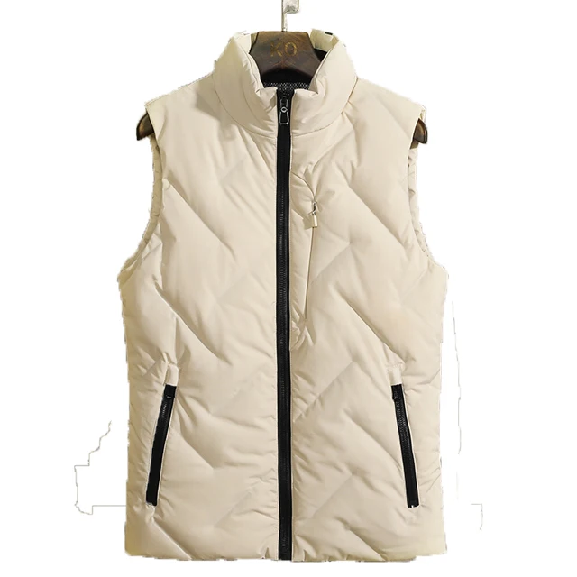 
Winter Short Vest Fashion down Lovers Sleeveless Waistcoat Padded Zipper Pocket 