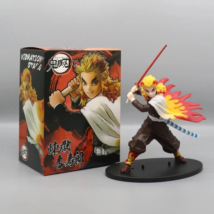 Quality Guarantee   Anime Demon Slayer kimetsu no yaiba big figure Tanjiro Zenitsu Rengoku pvc Action Figures for decoration