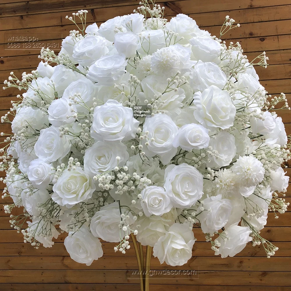 GNW Flower Ball Artificial Beautiful Table Wedding Centerpiece Wedding Decor Table Centerpiece Flower Ball Stage Table Decor