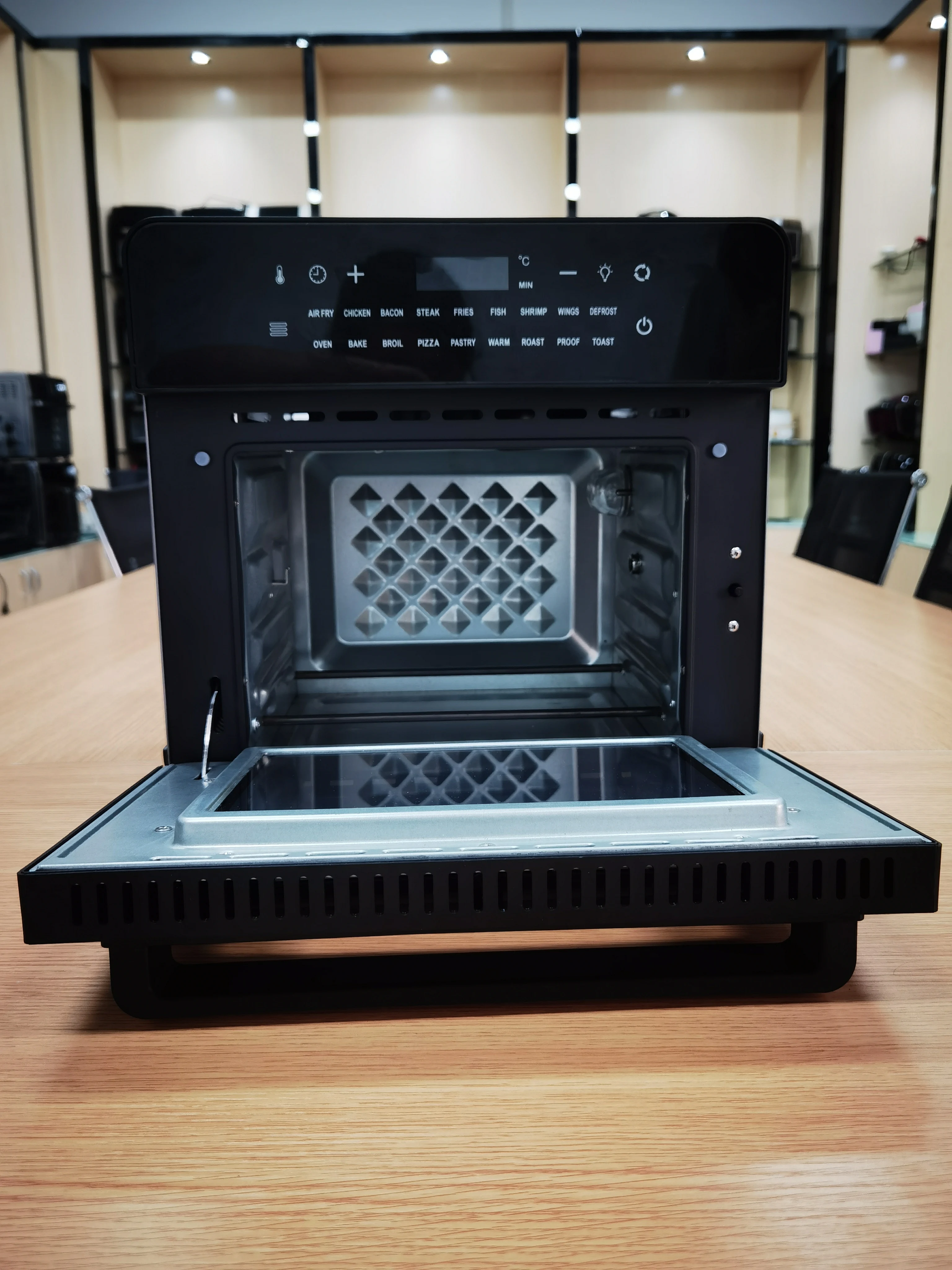 KUFU Custom 15L 12Qt Stainless Steel Baking Air Fryer Toast Oven Oilless Cooker No Oil Air Fryer Oven Combo