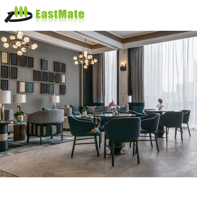 Restaurant Dining Table Chair Set / Modern High End Hotel Restaurant Furniture