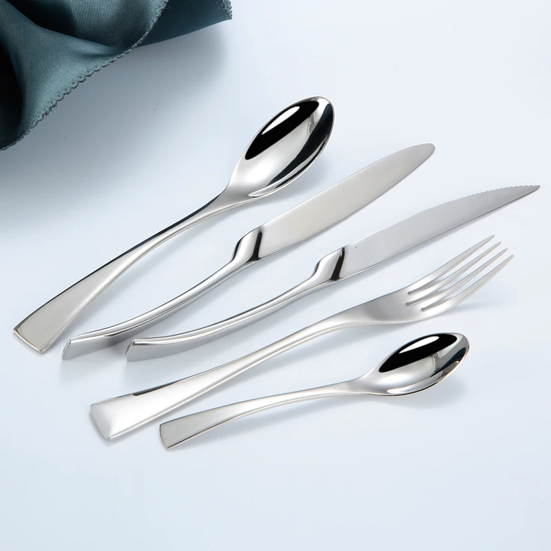 
KAYA Mirror Polish Full Stainless Steel Silver Cutlery Set 