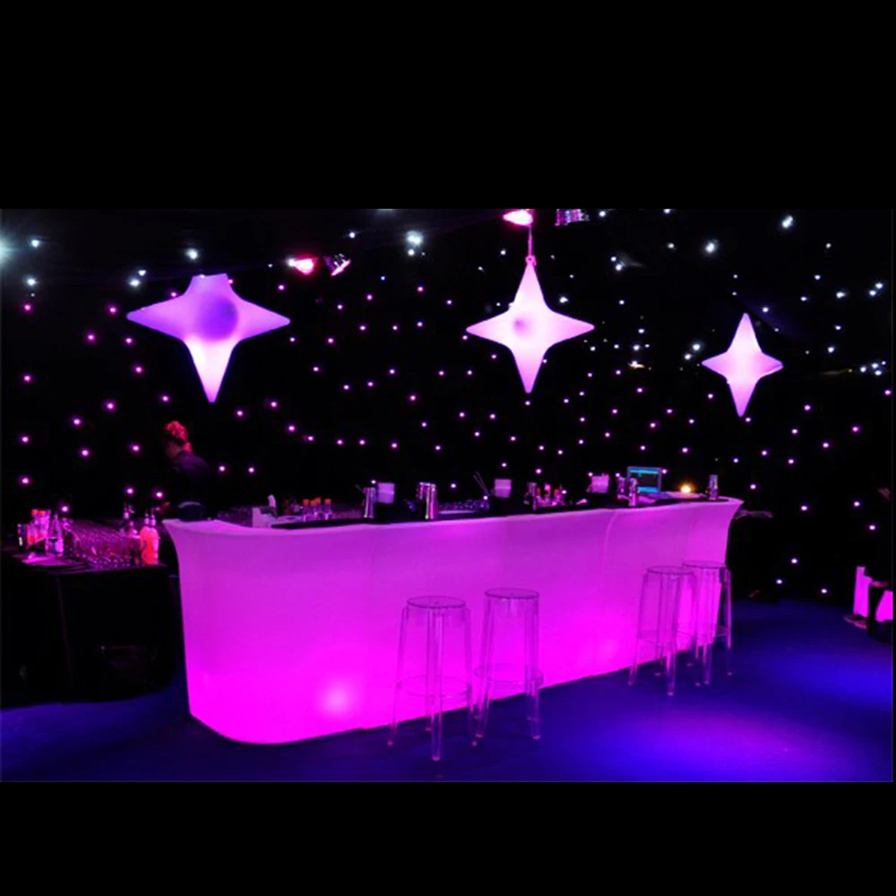 battery powered no fold portable illuminated led bar furniture,light up led counter bar