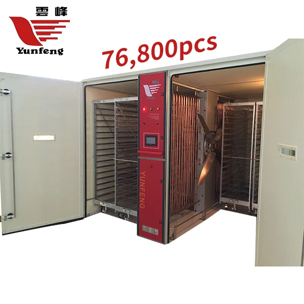 YFDF-768SL высокая скорость вылупления мощность 76800 яиц Электрический энергосберегающий автоматический инкубатор для куриных