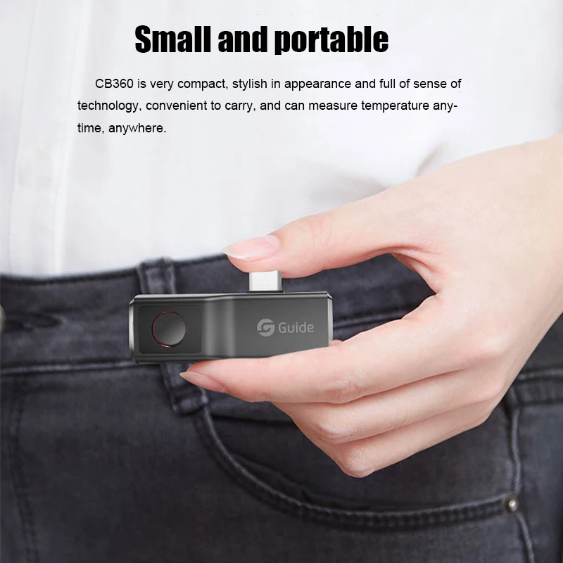 Guide Mobile Thermal Camera for Android Phone IP65 Industrial Inspection Heat Loss Detection Infrared Thermal Imager