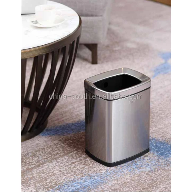 GNF plastic and stainless steel hotel 6L waste bin