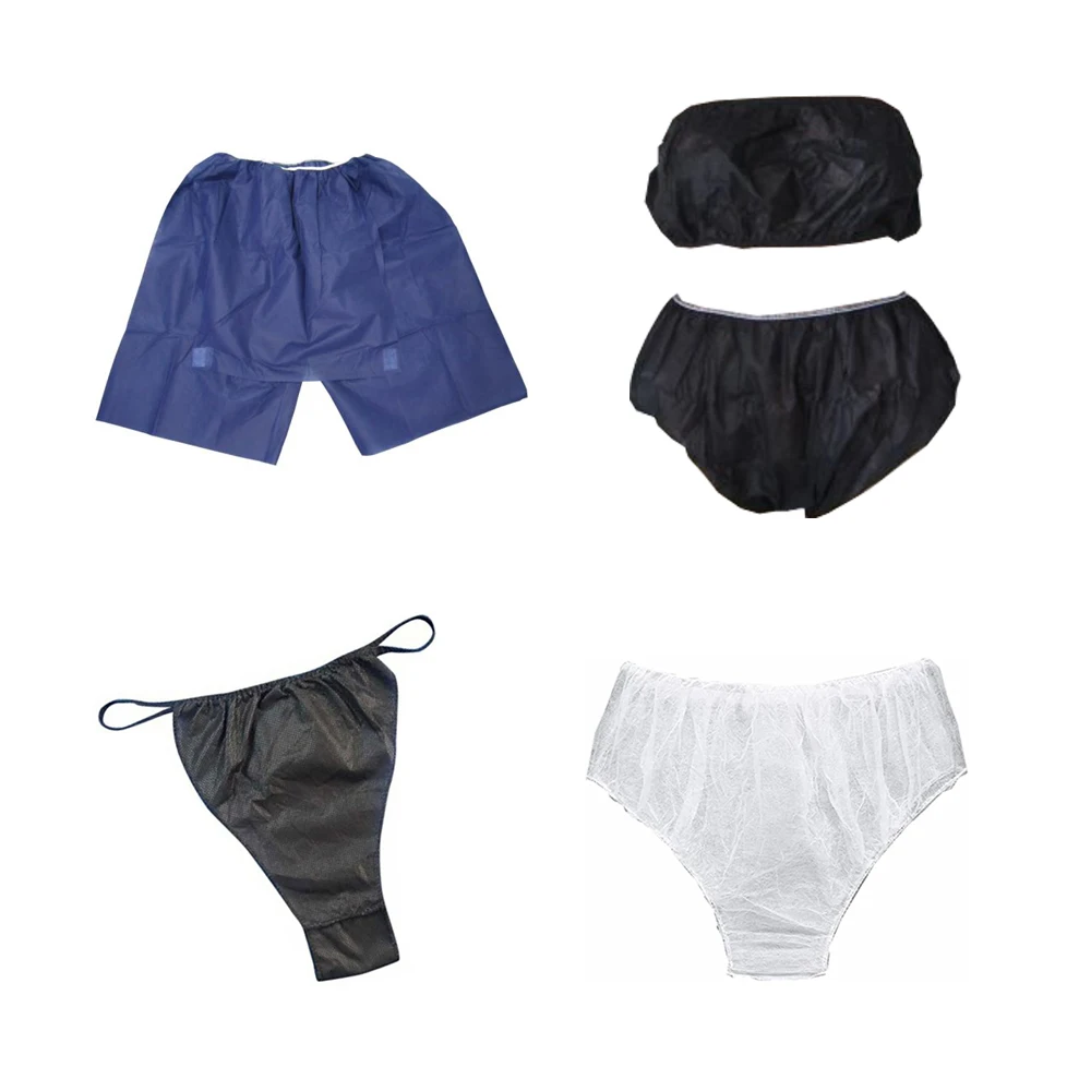 Nonwoven Disposable Shorts Thong G-String T-Back Briefs Boxer Disposable Bra And Panties