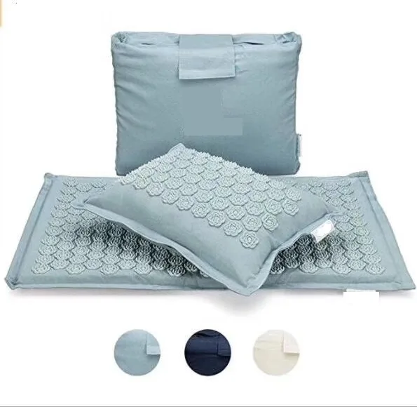 
Natural Linen Coconut Shakti Massage Acupressure Mat And Pillow Set 