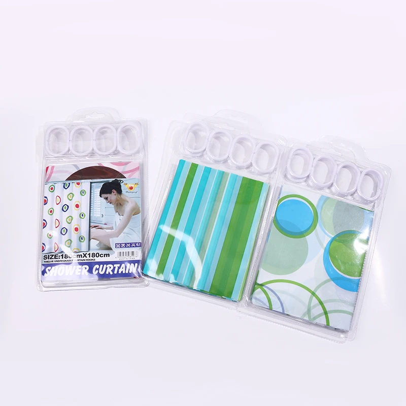 Водонепроницаемая занавеска для ванной комнаты из пенополиуретана с принтом Bathlux 70,86*70,86 (180*180 см)